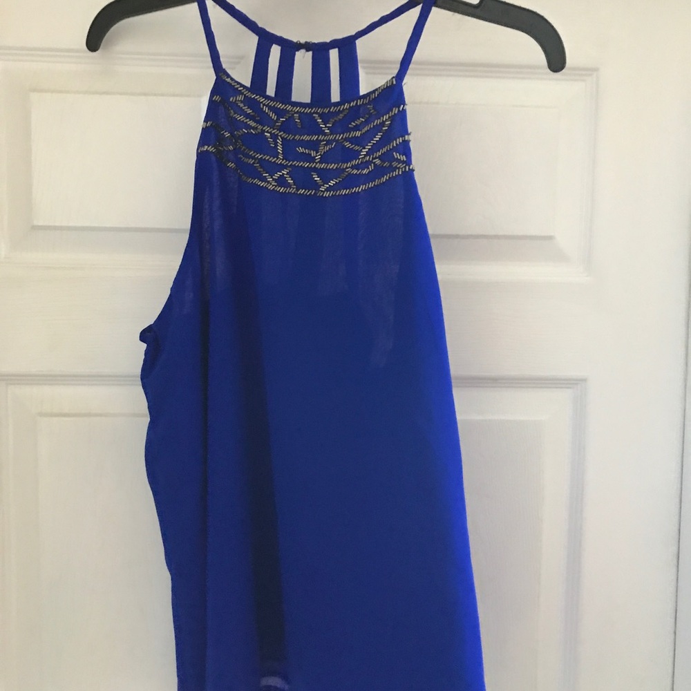 Charlotte Russe blue sleeveless top size XL